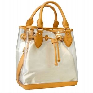 Dominie Transparent Tan Handbag